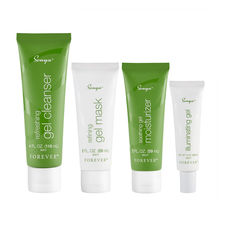 Made specifically for combination skin which can fluctuate and vary greatly, Sonya Daily Skincare features a high concentration of aloe and other moisturising botanicals. Nature meets science with a revolutionary gel-based technology that helps to deliver the benefits of aloe where your skin needs it most, plus its light texture leaves you feeling refreshed and rejuvenated. Sonya Daily Skincare includes four powerful products:
• Sonya Refreshing Gel Cleanser: aloe gel and natural cleansers help remove dead cells, dirt and makeup.
• Sonya Illuminating Gel: a quick-absorbing gel that gives a soft, smooth and even complexion that glows.
• Sonya Refining Gel Mask: an over-night mask that controls oil and brightens the appearance of skin.
• Sonya Soothing Gel Moisturizer: a gel-based lotion that uses powerful ingredients to moisturise and improve the look of combination skin.
<b>The individual products in Sonya Daily Skincare are ‘fragrance free’ since no artificial fragrance has been added to the formulas. Instead the aromas derive from natural botanicals and fruit extracts.</b>