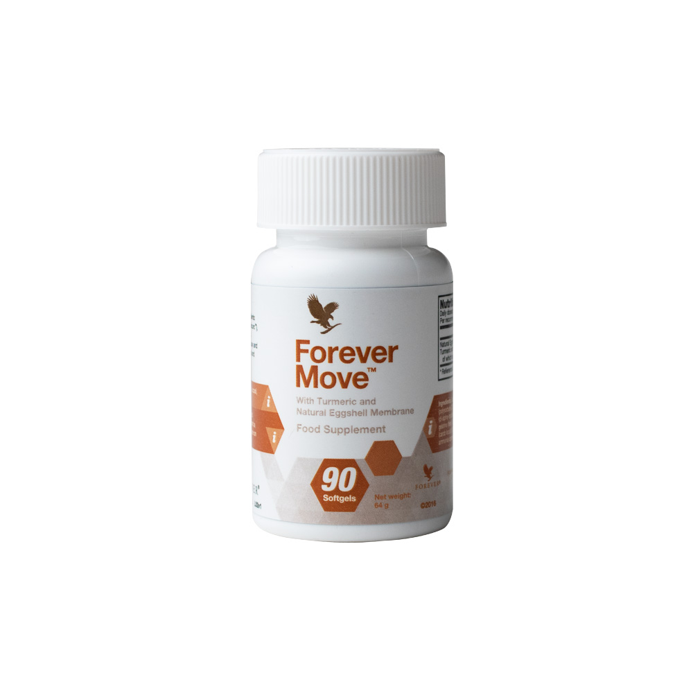 Forever Move combines two powerful and patented ingredients: natural eggshell membrane (NEM) and curcumin turmeric (Biocurc), a prized Asian root popular with people who lead active lives. These burnt-orange softgels are perfect for people who lead busy and active lifestyles, sport and fitness enthusiasts, maturing adults and those who work strenuous jobs.