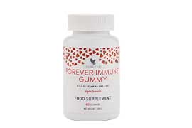 Support your immune system with a blend of 10 vitamins and zinc. All in a naturally sweet, tropical flavoured gummy that’s chewable, tastes great and is vegan friendly.
Avoid the hassle of swallowing pills and support your immune system with&nbsp;<b>Forever Immune Gummy</b>. These plant-based gummies benefit from 10 vitamins and zinc – perfect for those who prefer chewable supplements and taking their vitamins on the go.&nbsp;
<b>Forever Immune Gummy</b>&nbsp;contains vitamins B6, C and D, all of which contribute to the normal function of the immune system. Vitamin C also contributes to the reduction of tiredness and fatigue and helps protect cells from oxidative stress. And we’ve packed this goodness into a gummy that boasts a delicious fruit flavour and is less likely to stick together or melt in warmer temperatures.&nbsp;Then there’s vitamin B12. 
This contributes to the normal function of the nervous system and to a normal energy-yielding metabolism, making&nbsp;<b>Forever Immune Gummy</b>&nbsp;an ideal way to benefit from this vitamin when following a vegetarian or vegan diet.
&nbsp;<b>Forever Immune Gummy</b>&nbsp;wouldn’t be complete without zinc, which means taking these gummies contributes towards the maintenance of normal bones, hair, skin and nails.&nbsp;And because&nbsp;<b>Forever Immune Gummy</b>&nbsp;is made using plant-based vitamin D, it’s vegan friendly and it’s also gluten-free. Get this tasty, vitamin-packed supplement and support your immune system’s natural defences today.&nbsp;
<b>FAST FACTS</b>
<ul><li>A blend of 10 vitamins and zinc&nbsp;</li><li>Easy-to-take, chewable gummies</li><li>Vegan friendly&nbsp;</li><li>Less likely to stick together or melt in warmer temperatures</li><li>Tropical fruit flavour</li></ul>