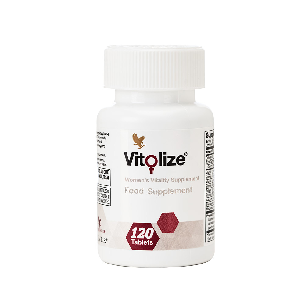  This blend of herbs, vitamins and minerals has been designed with a woman’s needs in mind. It’s high in &nbsp;iron, which contributes to normal cognitive function, and it’s also high in essential folic acid. As well as calcium, vitamin D and B12,&nbsp;<i>Vitolize </i>(for women) also contains vitamin B6, which contributes to the regulation of hormonal activity.
